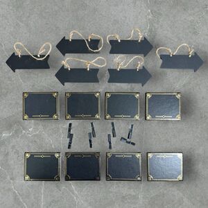 Chalkboard Mini Label Clips & Arrow Tag Lot | 14 Signs